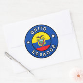 Sticker Rond Quito Équateur (Enveloppe)