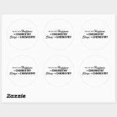 Sticker Rond Quoi qu'il arrive - Chimie (Feuille)