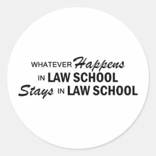 Sticker Rond Quoi qu'il arrive - Faculté de droit