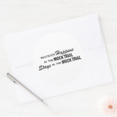 Sticker Rond Quoi qu'il arrive - Faux essai (Enveloppe)