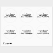 Sticker Rond Quoi qu'il arrive - Plomberie (Feuille)