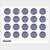 Sticker Rond QUOTATION DE Bouddha - Apprenez cette triple vérit (Feuille)