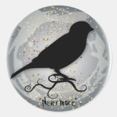 Sticker Rond Quoth Raven (Devant)