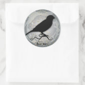 Sticker Rond Quoth Raven (Sac)