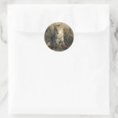 Sticker Rond R15 Coyote Couché (Sac)
