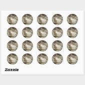 Sticker Rond R24 Coton-tail Rabbit (Feuille)