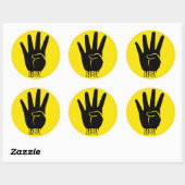 STICKER ROND R4BIA (Feuille)