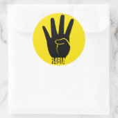 STICKER ROND R4BIA (Sac)