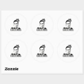 Sticker Rond R.B.G. de triste renommée (Feuille)