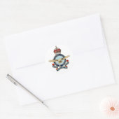 Sticker Rond R.C.A.F. insignea 40 - 50 (Enveloppe)