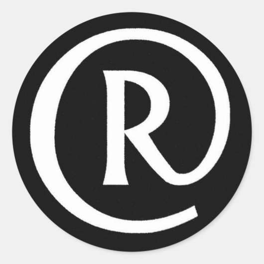 Sticker Rond R-obase NB (Devant)