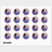 STICKER ROND R-S PATRIOTIQUE K-9 - CANINE RECHERCHE ET SECOURT (Feuille)