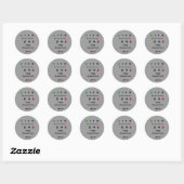 Sticker Rond R, TRD Classified, 1 3 5, I—I—I—I—I, I,... (Feuille)