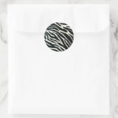 Sticker Rond RAB Rockabilly Zebra Imprimer noir et blanc (Sac)