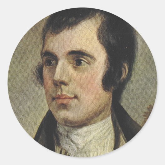 Sticker Rond Rabbie Burns (Devant)