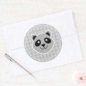 Sticker Rond Raccoon (Enveloppe)