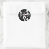 Sticker Rond Raccoon (Sac)