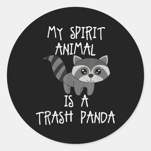 Sticker Rond Raccoon Panda Raton farci Animal Raccoon Plush R (Devant)