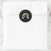 Sticker Rond Raccoon Raccoon Trash Panda Orca Whale Er (Sac)