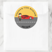 Sticker Rond Race Car (Sac)