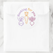 Sticker Rond Racine-toi (Sac)