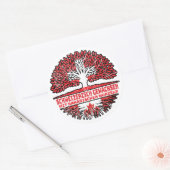 Sticker Rond Racines canadiennes (Enveloppe)