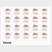 Sticker Rond racines irlandaises (Feuille)