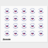 Sticker Rond Racines slovaques canadiennes (Feuille)