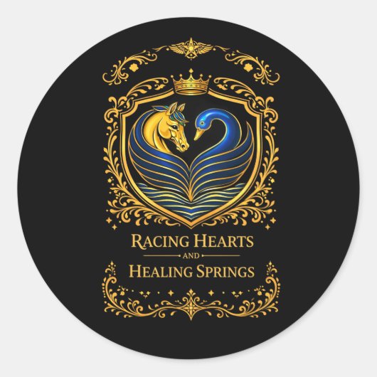 Sticker Rond Racing Hearts and Healing Springs Lighter (Devant)