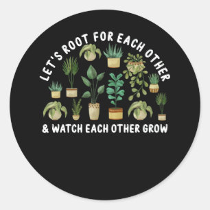 Sticker Rond Racontons-nous l'un pour l'autre et observons-nous