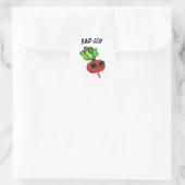 Sticker Rond Rad-ish Funny Vegetable Radish Pun (Sac)