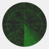 Sticker Rond Radar (Devant)