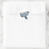 Sticker Rond radar de caméra de vitesse mobile rétro (Sac)