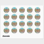 Sticker Rond Radcliffe Camera Angleterre (Feuille)