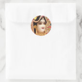 Sticker Rond RADHA Krishna - dans ma collection de coeur (Sac)