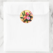 Sticker Rond Radiant Floral Bouquet Glow (Sac)