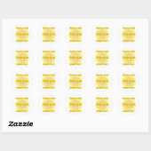 Sticker Rond Radiant Positivity (Feuille)