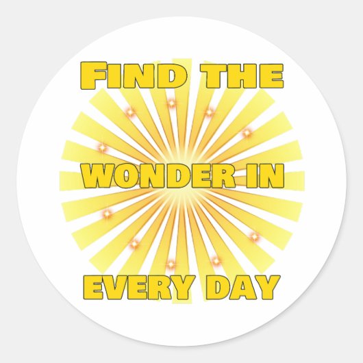 Sticker Rond Radiant Positivity (Devant)