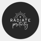 Sticker Rond Radiate Sitivity  (Devant)