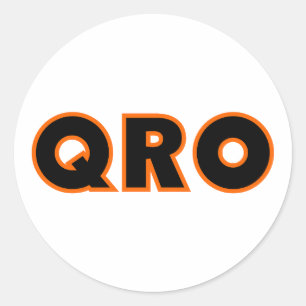 Sticker Rond Radio de jambon amateur QRO