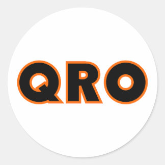 Sticker Rond Radio de jambon amateur QRO