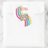 Sticker Rond Radio Retro (Sac)