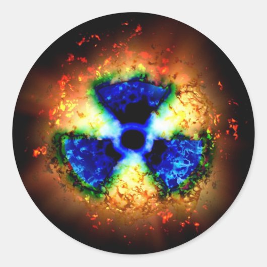 Sticker Rond radioactif (Devant)