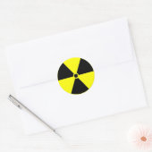 Sticker Rond Radioactif (Enveloppe)