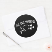 Sticker Rond Radiologie de l'amour en direct X-Ray (Enveloppe)