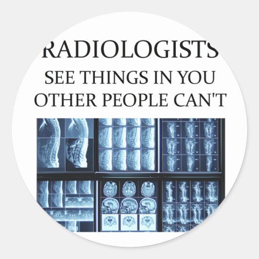 Sticker Rond Radiologie RADIOLOGisT (Devant)