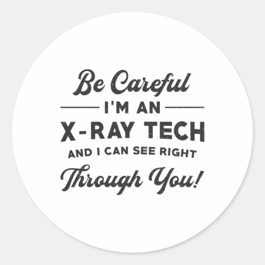 Sticker Rond Radiologie Technologue Radiologiste Je suis un rad (Devant)