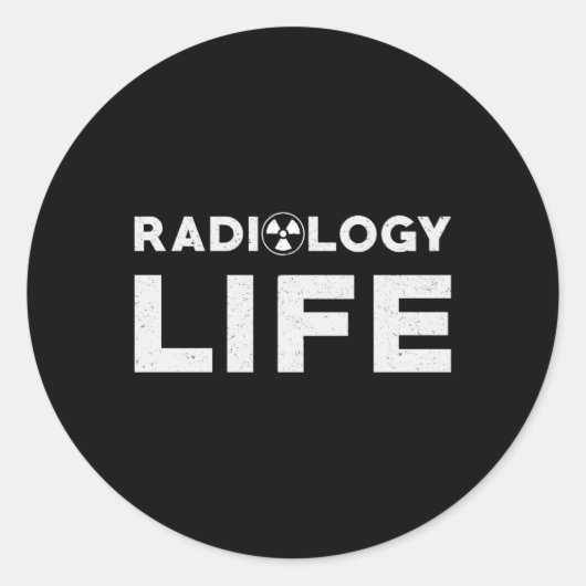 Sticker Rond Radiologie Vie Tech Rad Technologue Xray Tech (Devant)