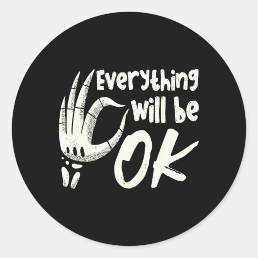 Sticker Rond Radiology Tech Everything Will Be Ok Technologist (Devant)