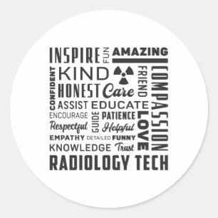 Sticker Rond Radiology Tech Technologist Rad Tech X-Ray Tech
